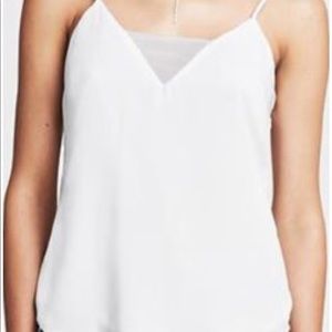 White silk camisole new with tags